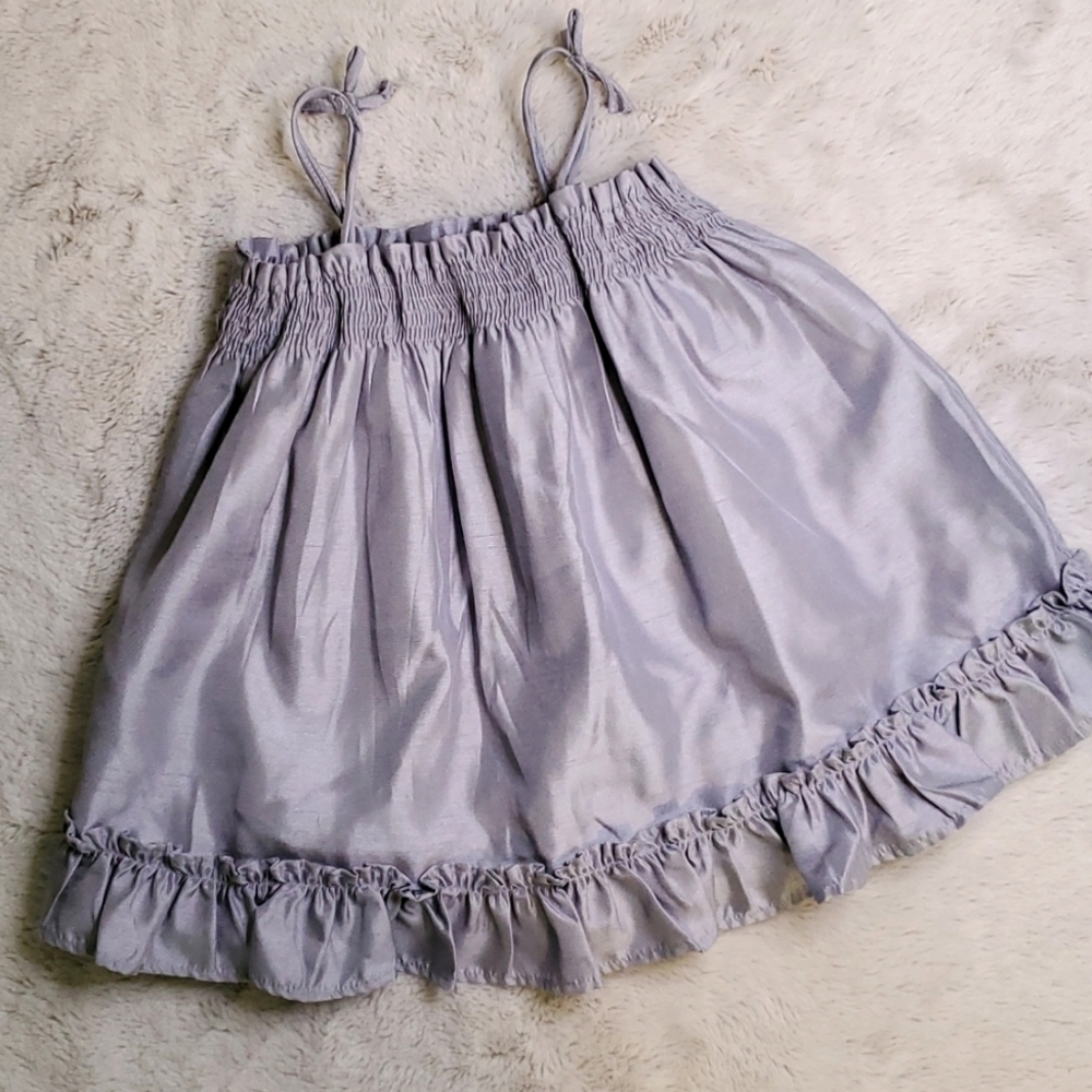 babyGAP 6-12m silver party swing dress